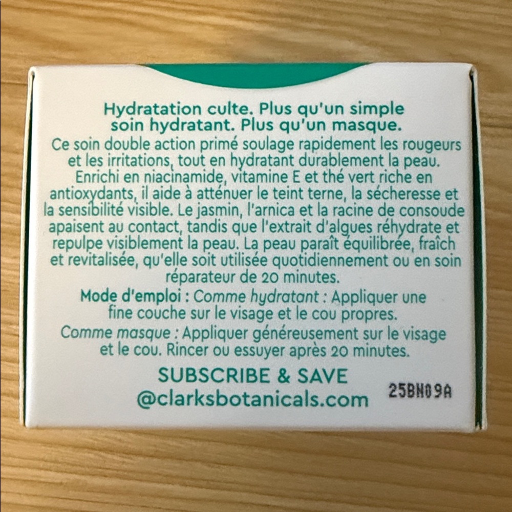 Clark's Botanicals Deep Moisture Mask Crème Riche Hydrating 50ml - NEW IN BOX** - Picture 5 of 7
